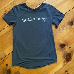 Hello baby maternity tee